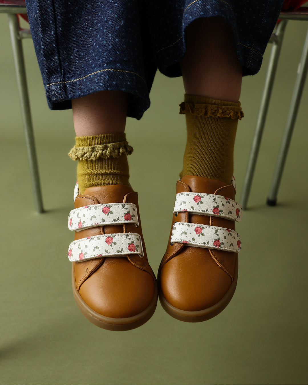 Lazare Mahaut Brown Floral Sneakers