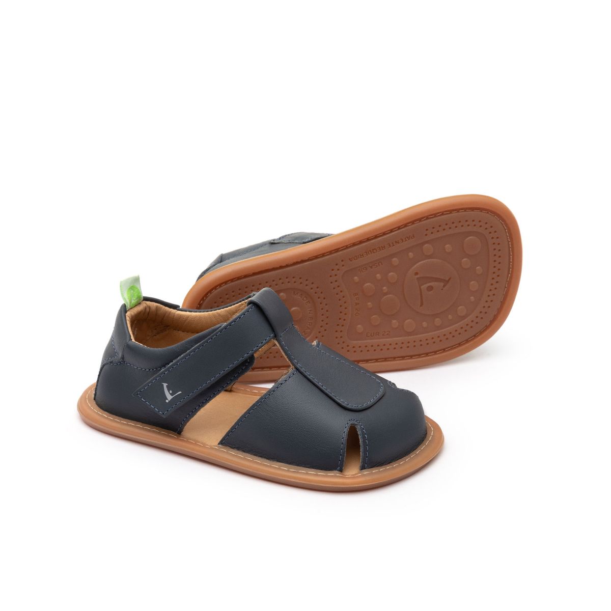 Tip Toey Joey Parky Navy first walker sandals