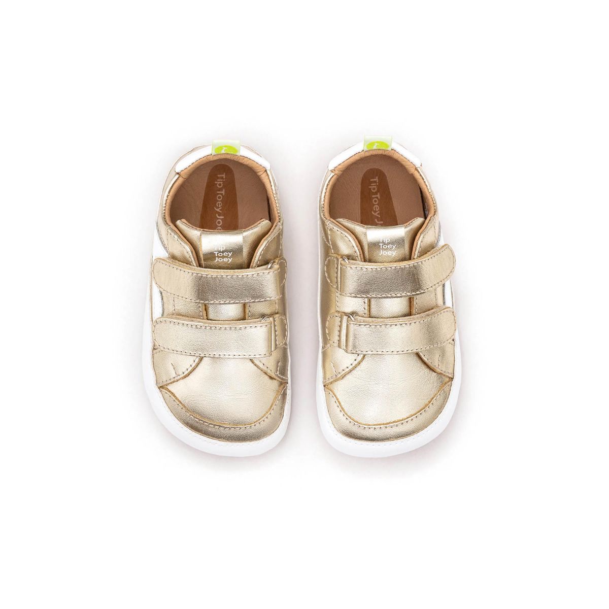 Tip Toey Joey Hopper Champagne &amp; White First Walker Sneakers