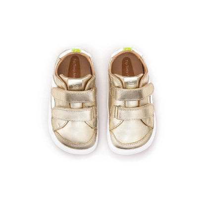 Tip Toey Joey Hopper Champagne &amp; White First Walker Sneakers