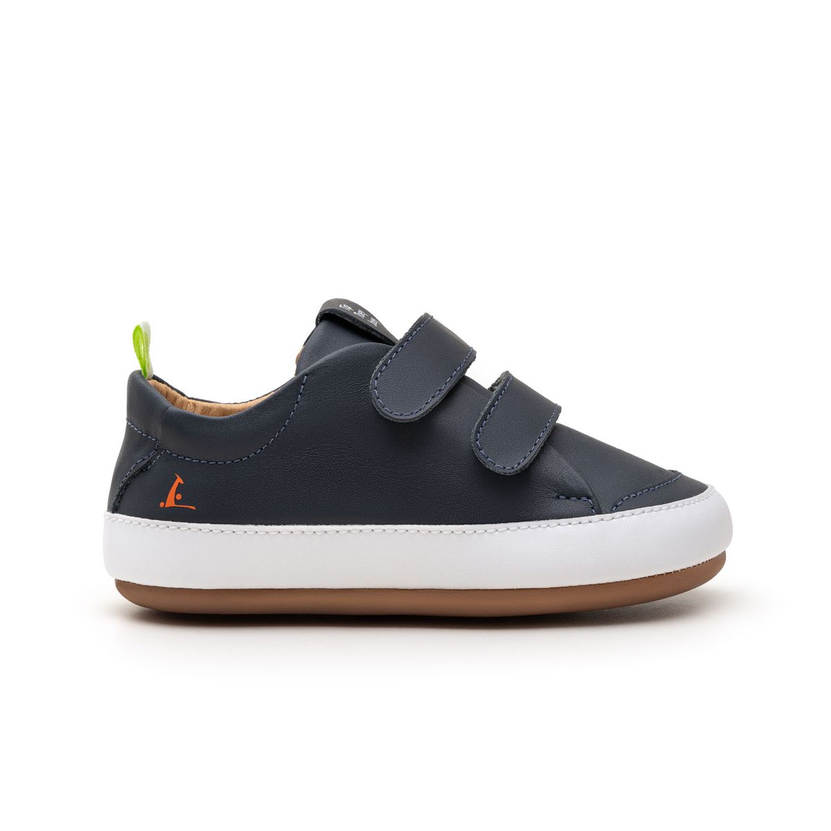 Tip Toey Joey Bossy Navy &amp; White First Walker Sneakers