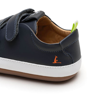 Tip Toey Joey Bossy Navy &amp; White First Walker Sneakers
