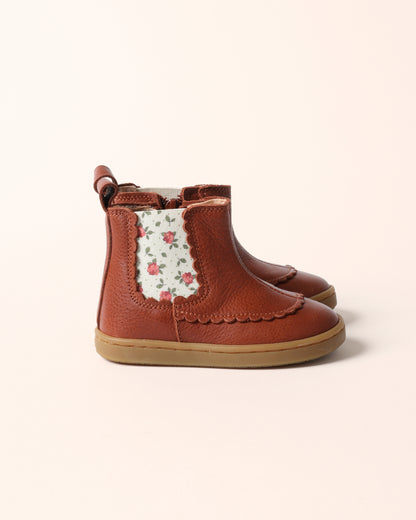 Isaure hazelnut-floral ankle boots