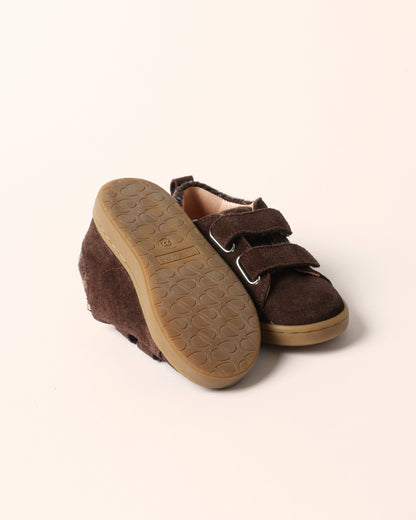 Lazare Mahaut Chocolate-Tartan Sneakers