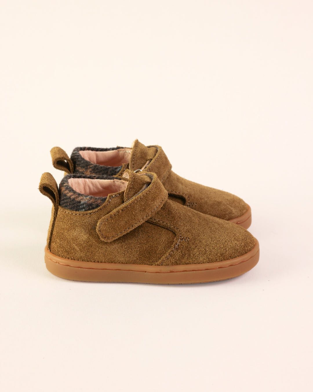 Lazare Jules Khaki-Tartan Sneakers