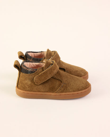 Lazare Jules Khaki-Tartan Sneakers