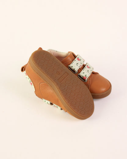 Lazare Mahaut Brown Floral Sneakers