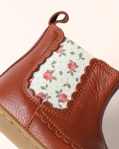 Isaure hazelnut-floral ankle boots