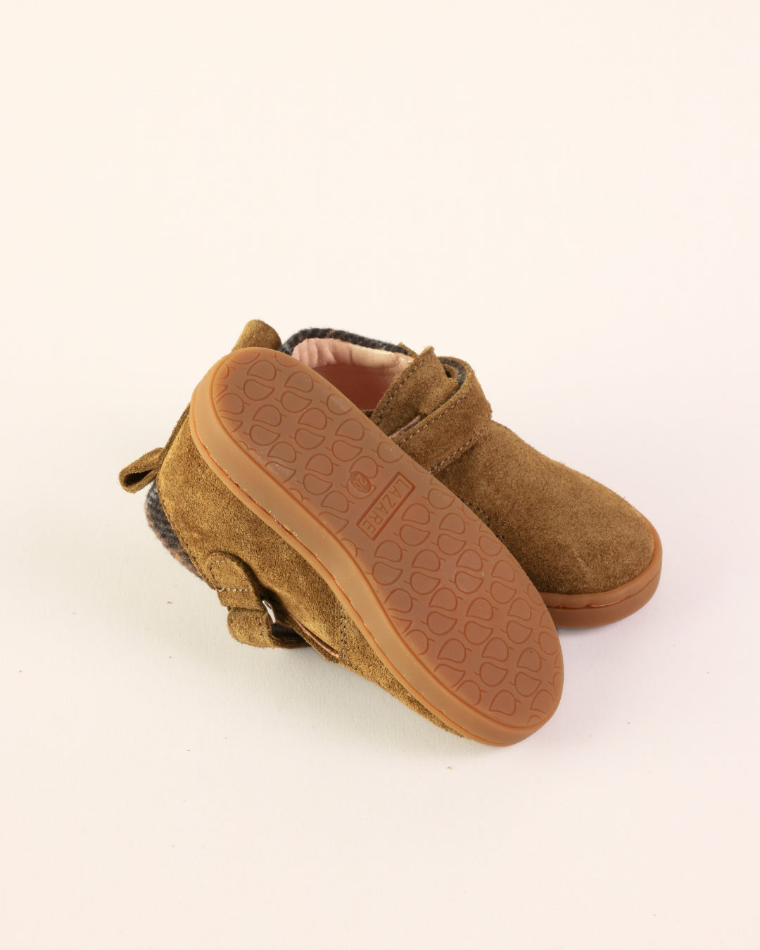 Lazare Jules Khaki-Tartan Sneakers