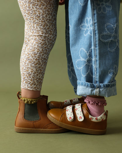 Lazare Mahaut Brown Floral Sneakers