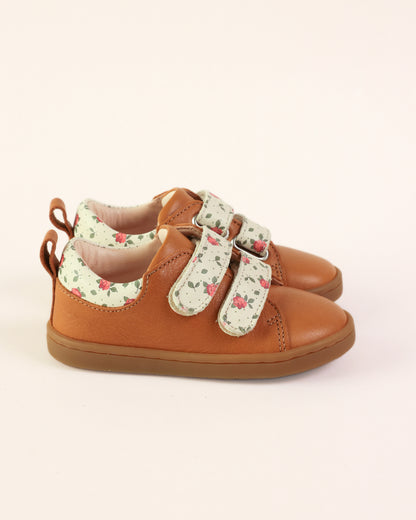 Lazare Mahaut Brown Floral Sneakers