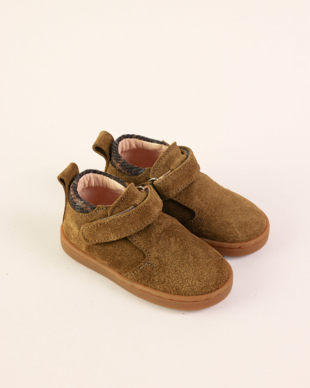 Lazare Jules Khaki-Tartan Sneakers