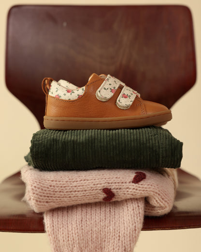 Lazare Mahaut Brown Floral Sneakers
