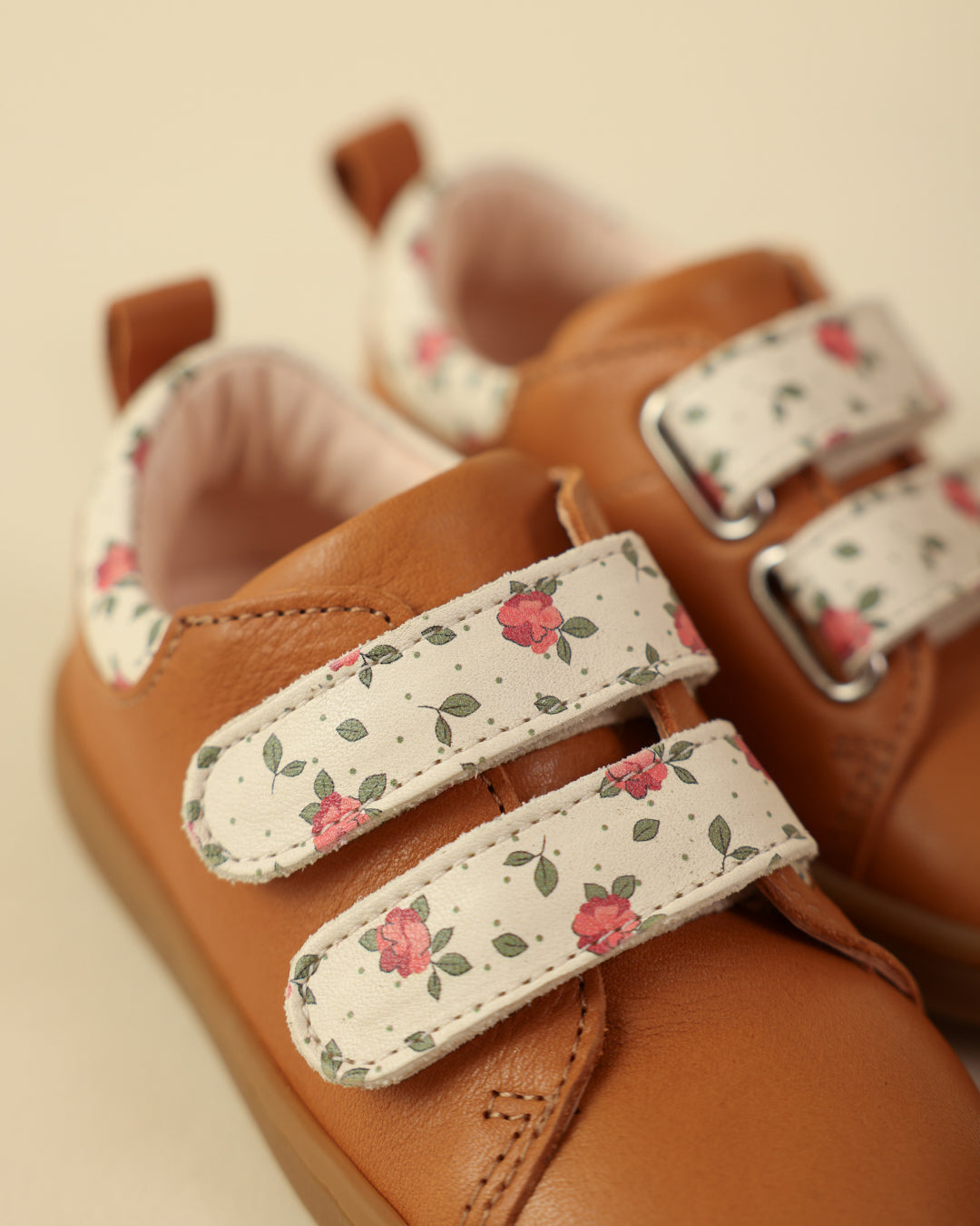 Lazare Mahaut Brown Floral Sneakers