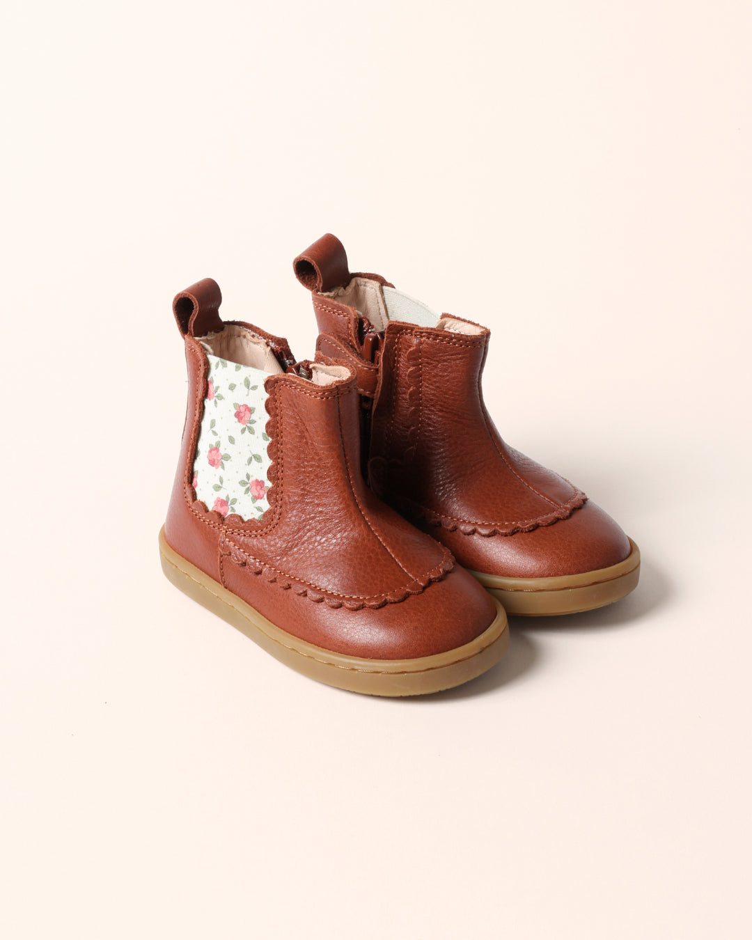 Isaure hazelnut-floral ankle boots