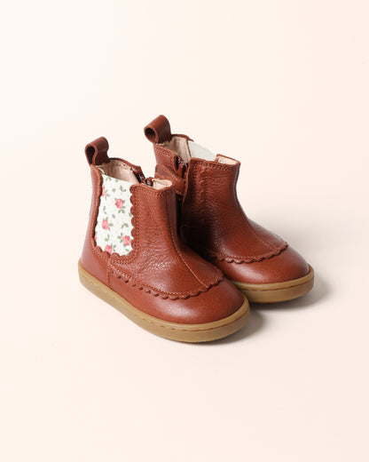 Isaure hazelnut-floral ankle boots